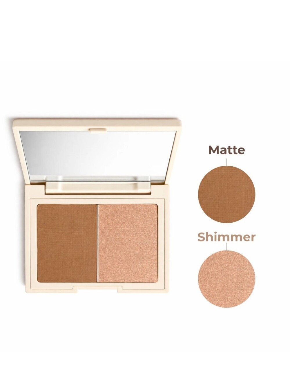 Beauty For Real Sun Sculpt Weightless Bronzer Duo - Warm Brown